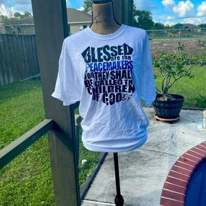 Blessed are the Peacemakers BLue lives shirt